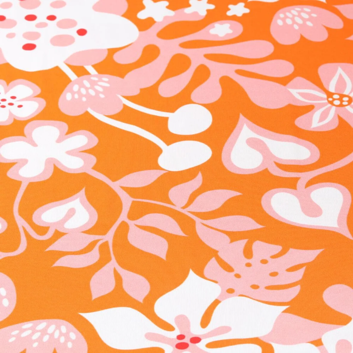 Bio Jersey Digitaldruck Al Lago Fiori Orange