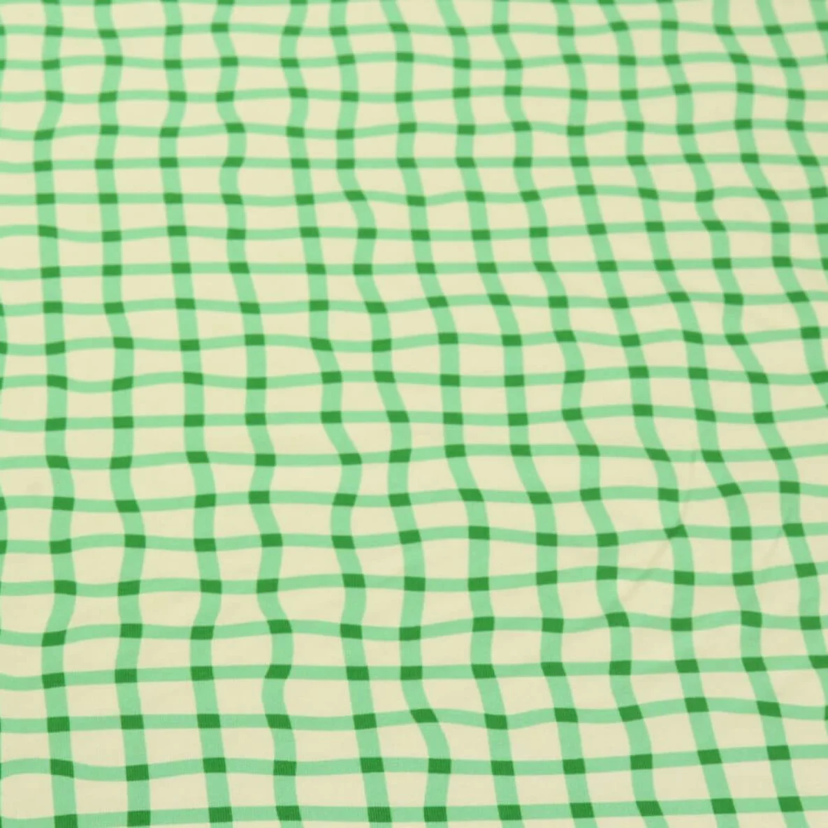 Bio Jersey Hamburger Liebe Picknick Check Grün