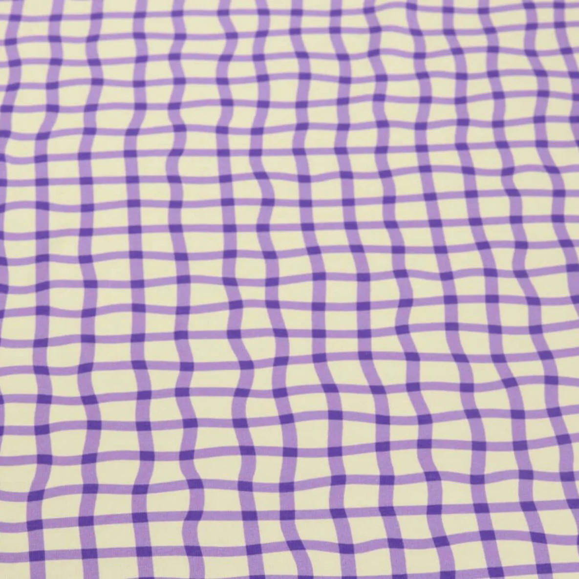 Bio Jersey Hamburger Liebe Picknick Check Lila