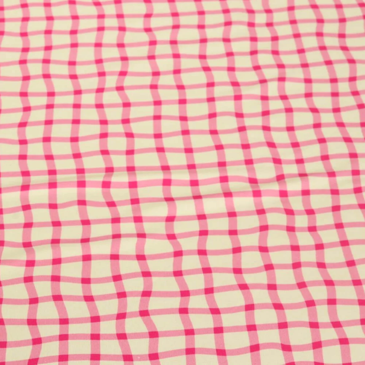 Bio Jersey Hamburger Liebe Picknick Check Pink