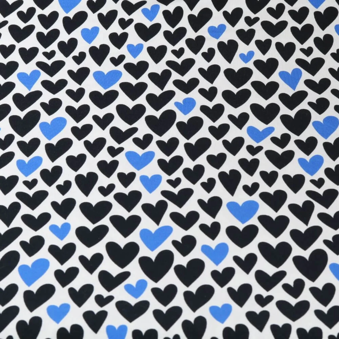 Bio-Jersey "Honest" Ecru Schwarz