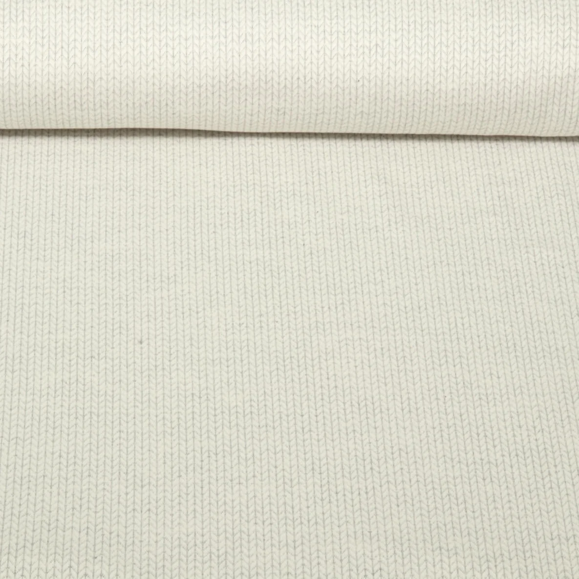 Bio Jersey Jacquard Knit Knit Ecru