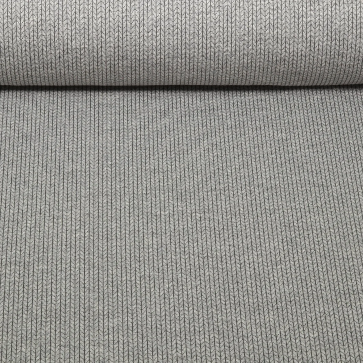 Bio Jersey Jacquard Knit Knit Grau