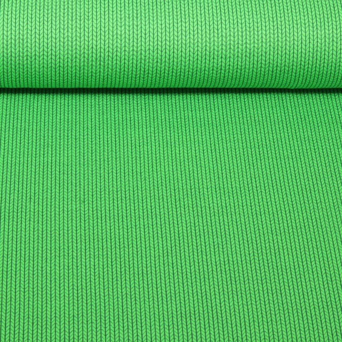 Bio Jersey Jacquard Knit Knit Grün
