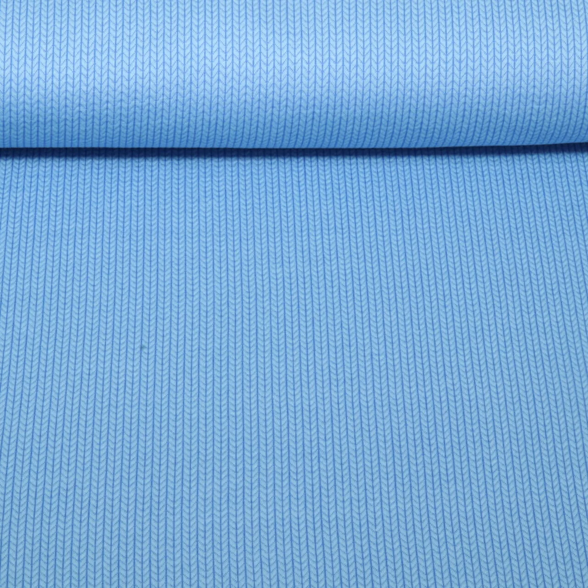 Bio Jersey Jacquard Knit Knit Hellblau