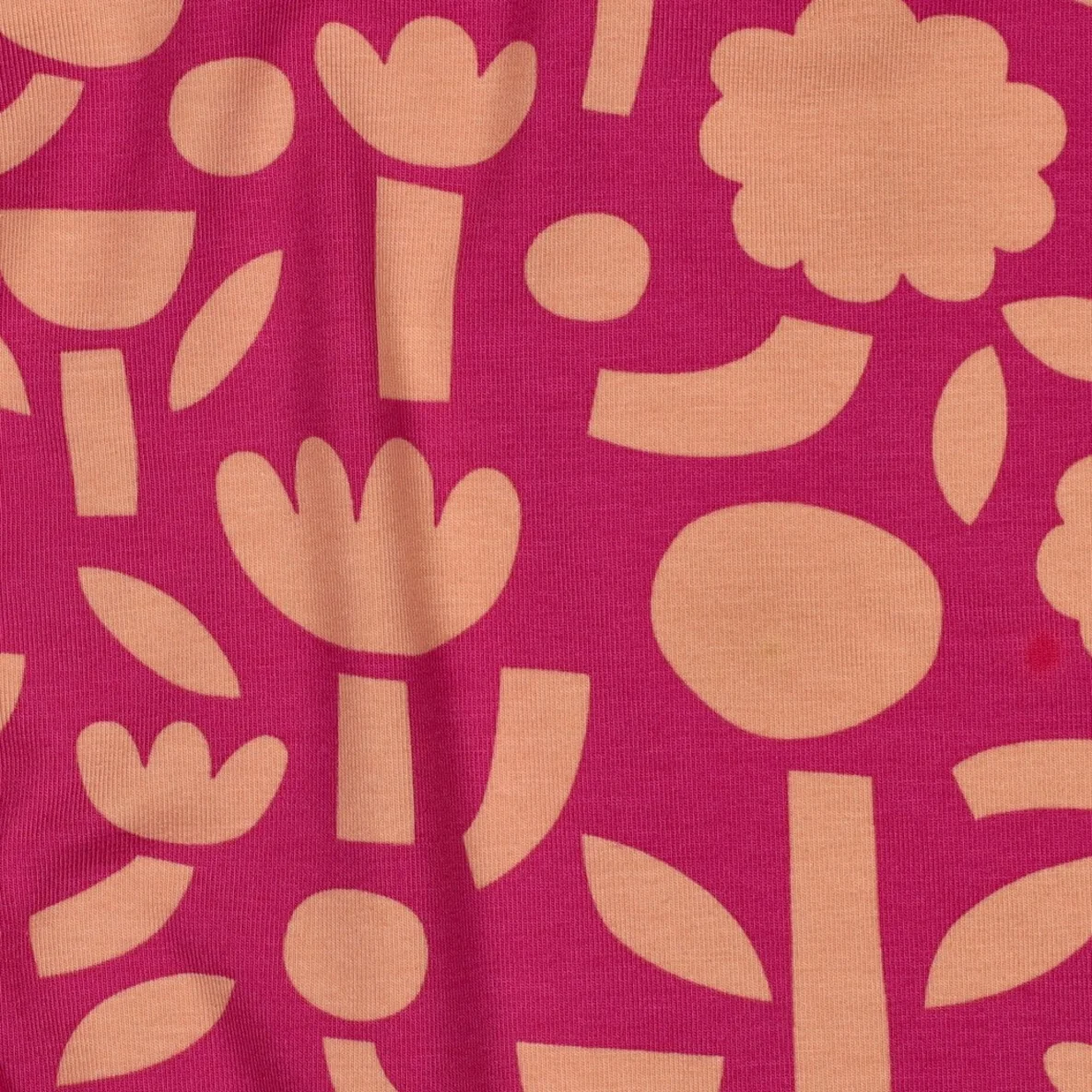 Bio Jersey Jennifer Bouron Blumen Abstrakt Fuchsia