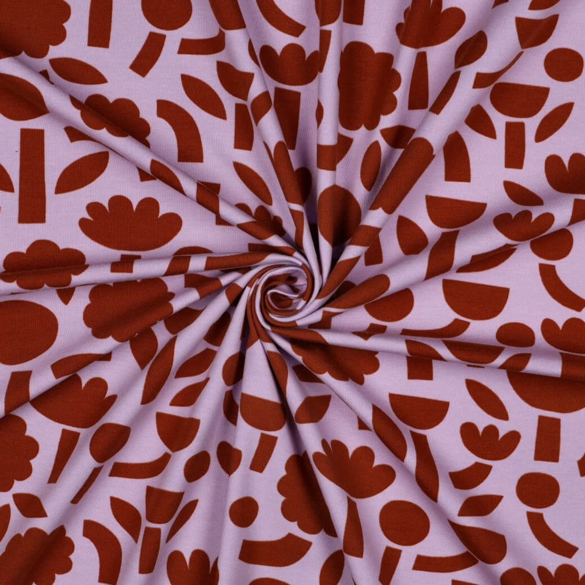 Bio Jersey Jennifer Bouron Blumen Abstrakt Lavendel