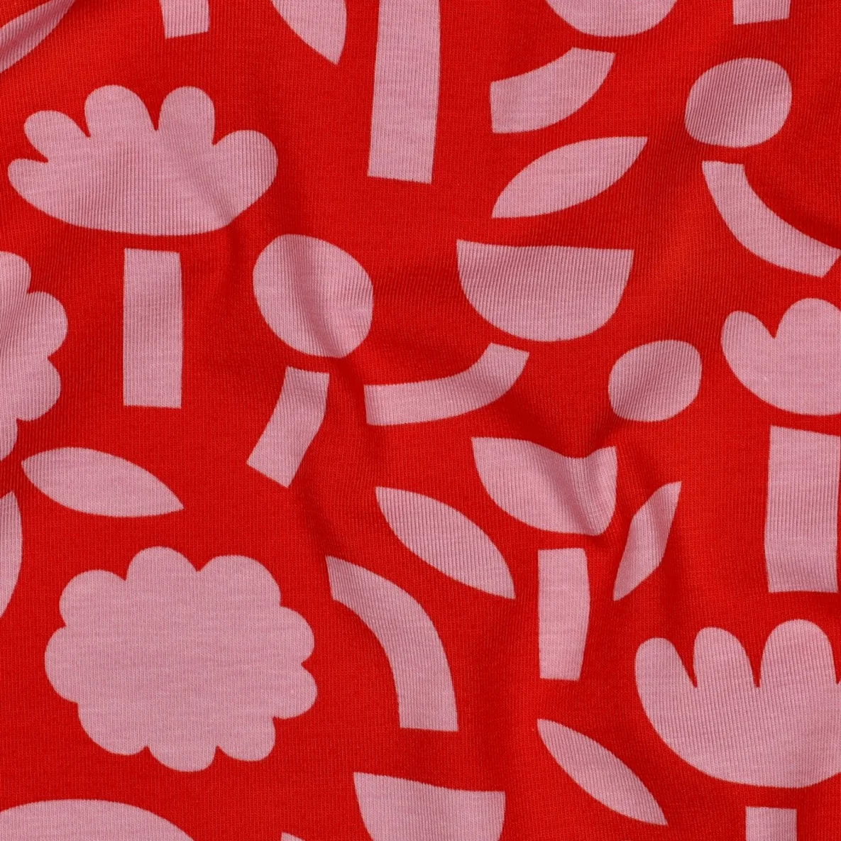 Bio Jersey Jennifer Bouron Blumen Abstrakt Orange