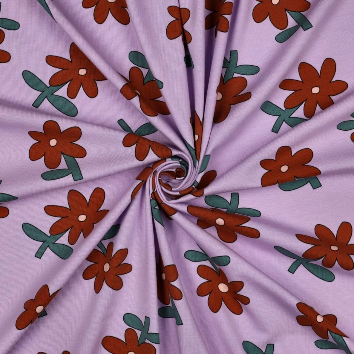 Bio Jersey Jennifer Bouron Blumen Lavendel