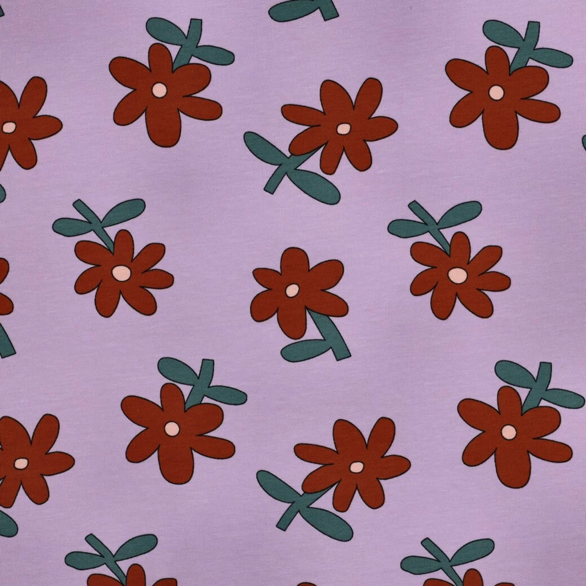 Bio Jersey Jennifer Bouron Blumen Lavendel