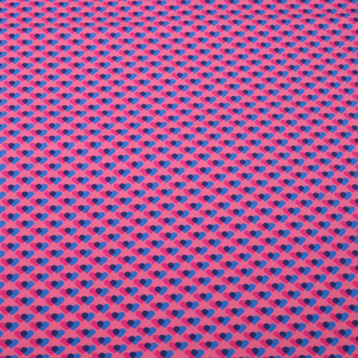 Bio Jersey "Queen Of Hearts" Heart Parade Dunkelrosa