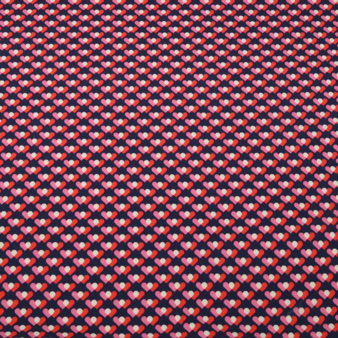 Bio Jersey "Queen Of Hearts" Heart Parade Nachtblau