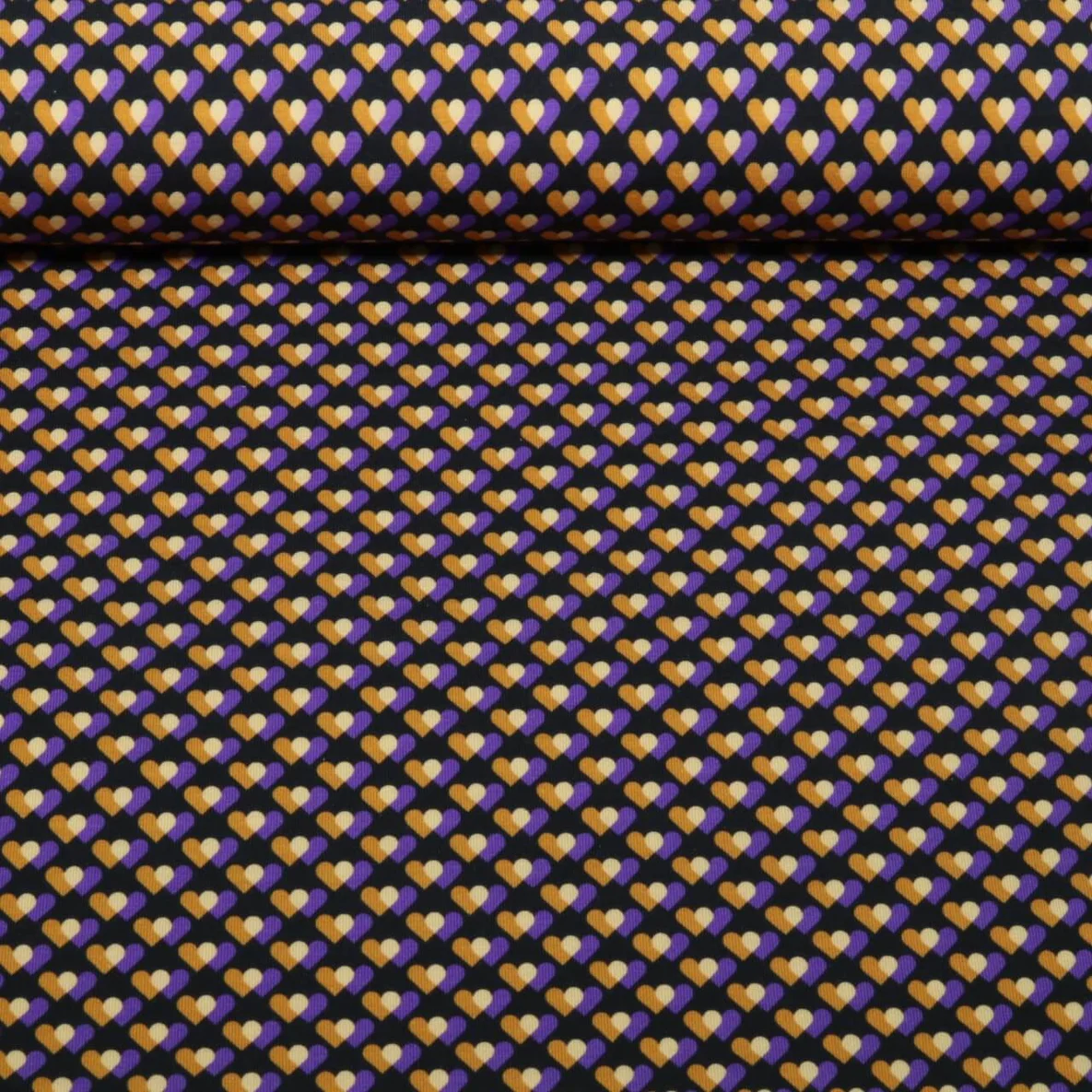 Bio Jersey "Queen Of Hearts" Heart Parade Schwarz