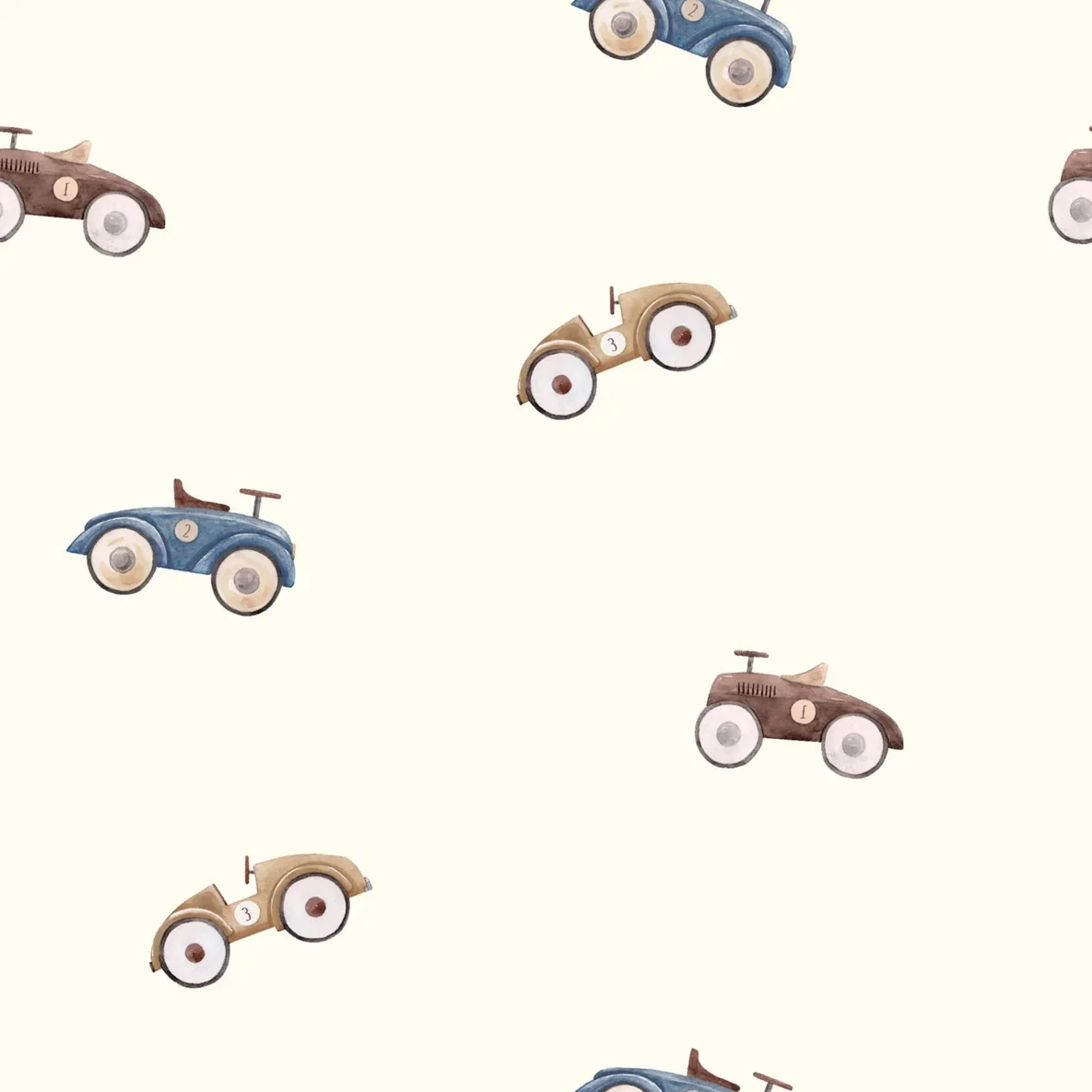 Bio Jersey Rennwagen Wollweiß