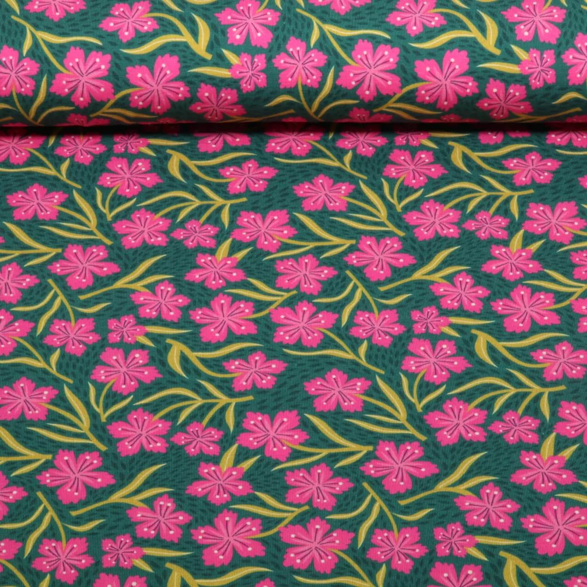 Bio Jersey "Southern Ease" Bloom Drift Grün