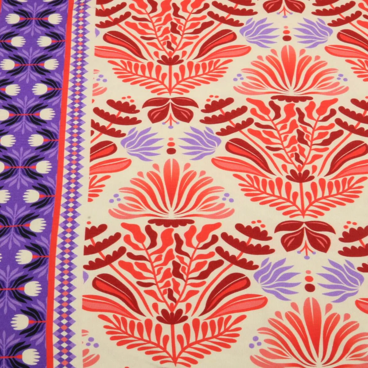 Bio Jersey "Southern Ease" Sunlit Botanica Beige Rot
