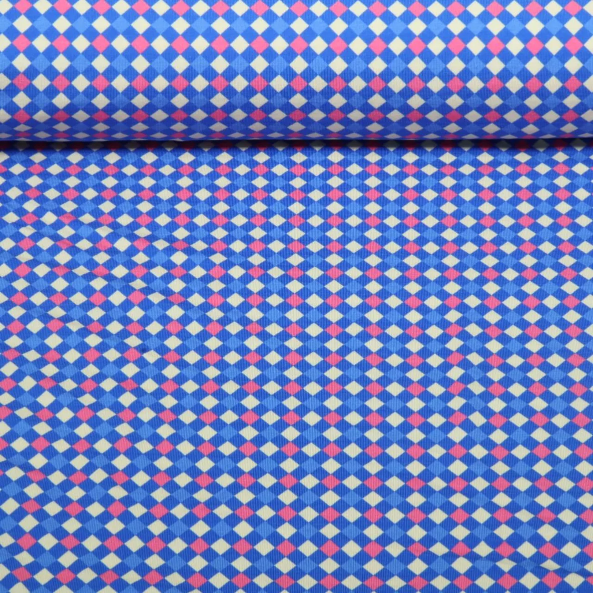 Bio Jersey "Southern Ease" Woven Light Royalblau