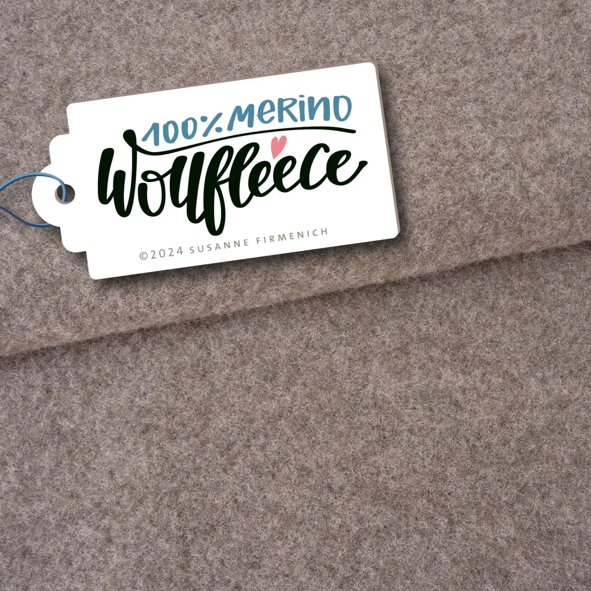 Bio Merino Wollfleece Mittelbraun Melange 