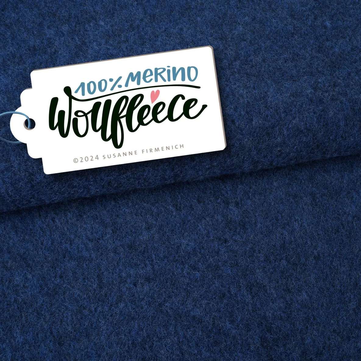 Bio Merino Wollfleece Navy Melange 