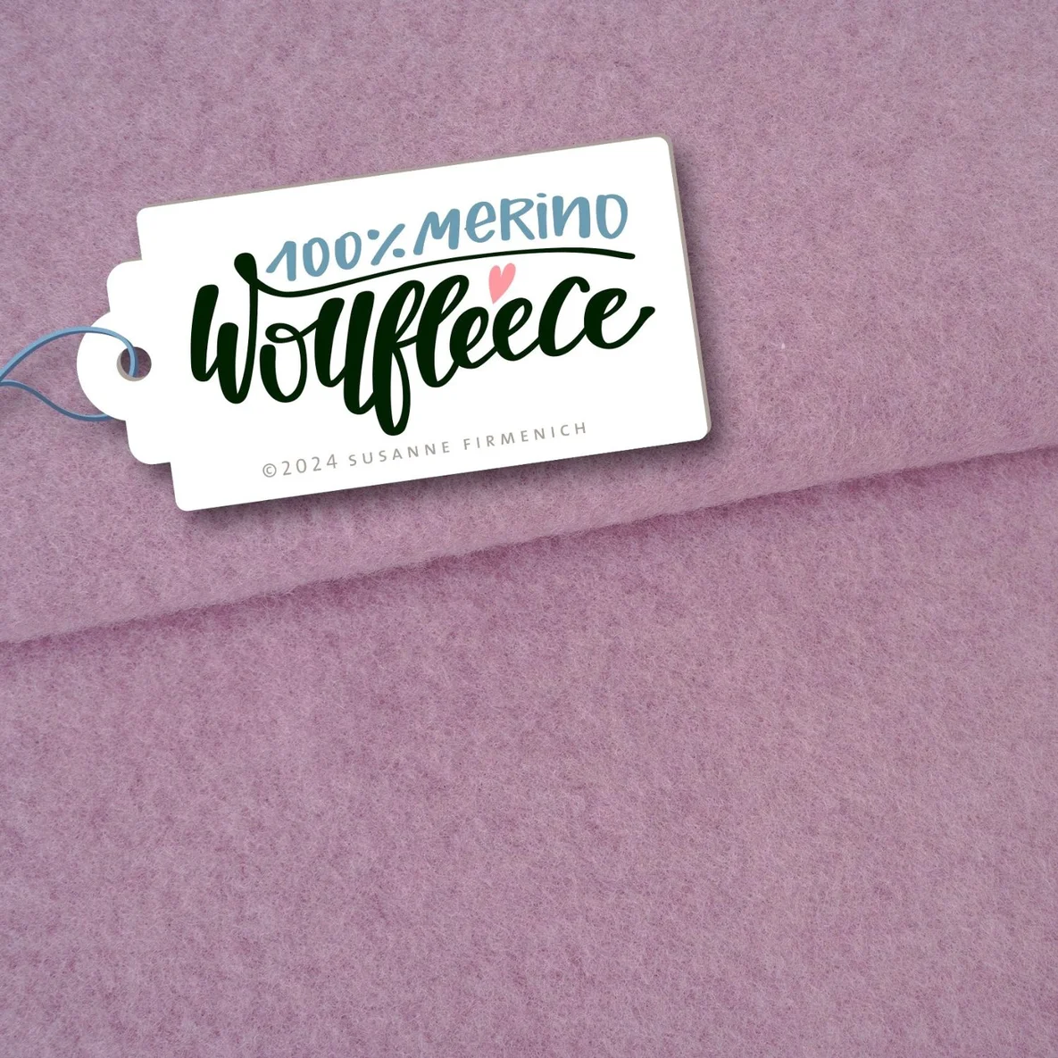 Bio Merino Wollfleece Rosa Melange 
