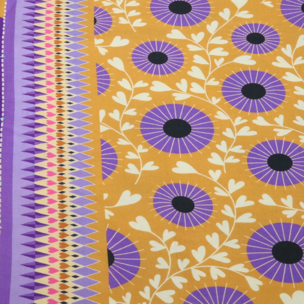 Bio Musselin Glatt "Queen Of Hearts" Court Garden Gelb