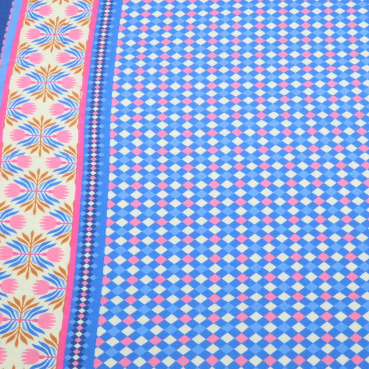 Bio Musselin Glatt "Southern Ease" Woven Light Royalblau