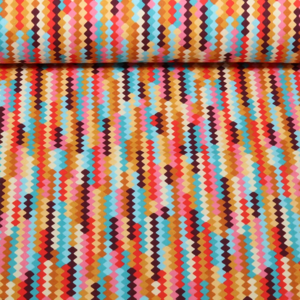 Bio Musselin Glatt "Western Fairy Tales" Tracks Kupfer