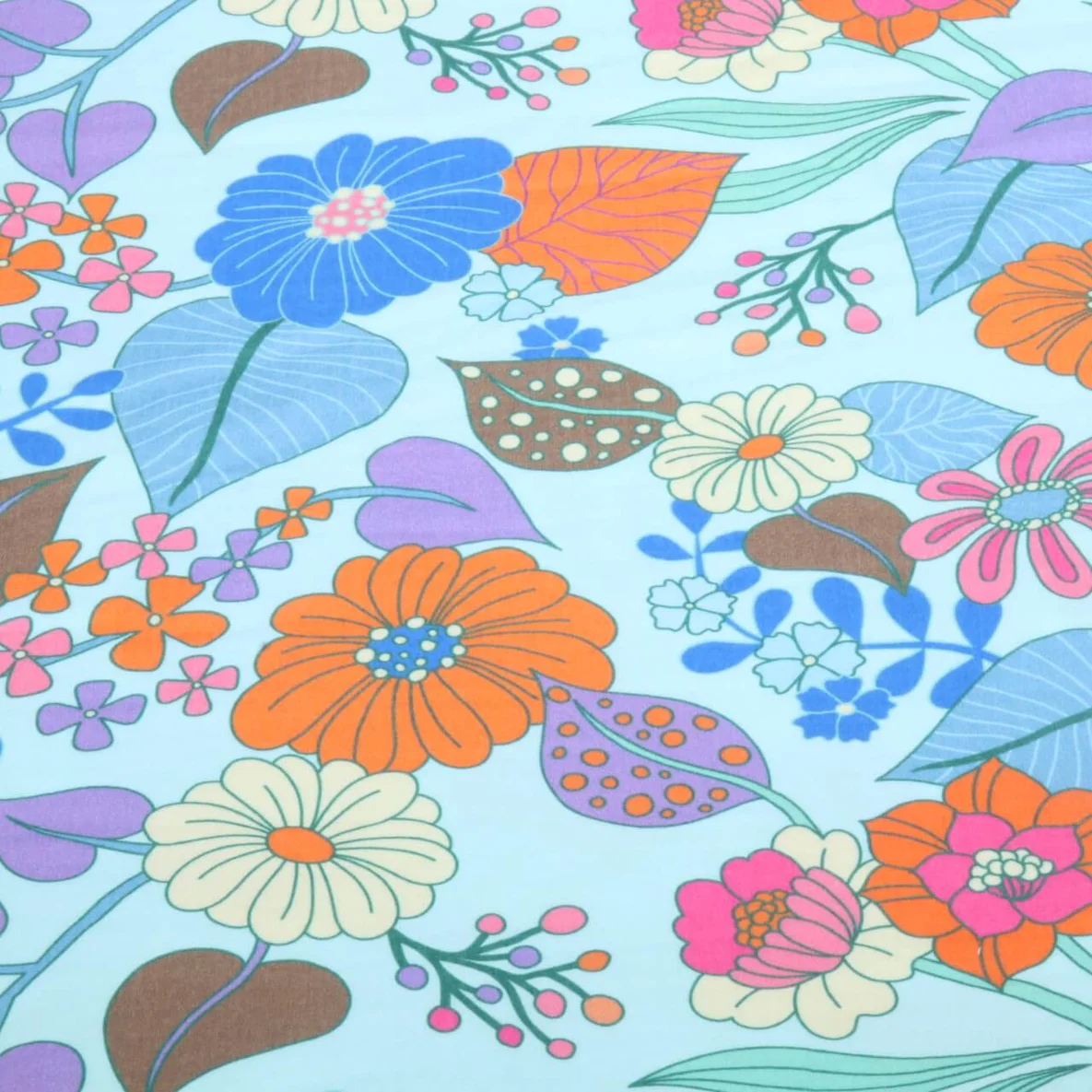 Bio Musselin "Gleam" Bloomorama Hellblau