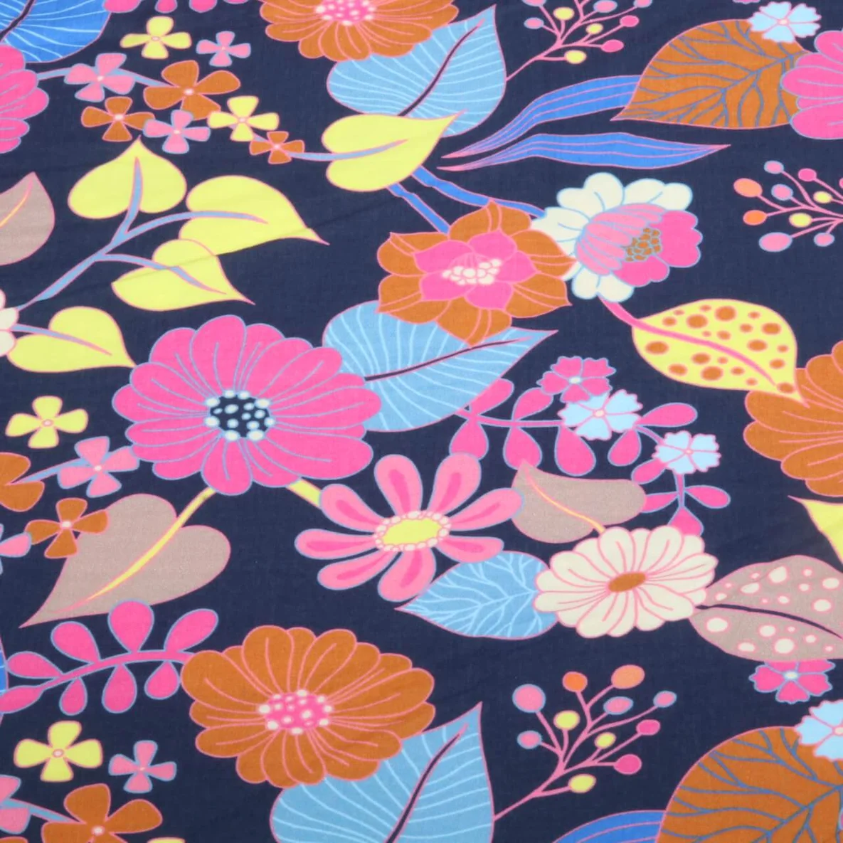 Bio Musselin "Gleam" Bloomorama Navy