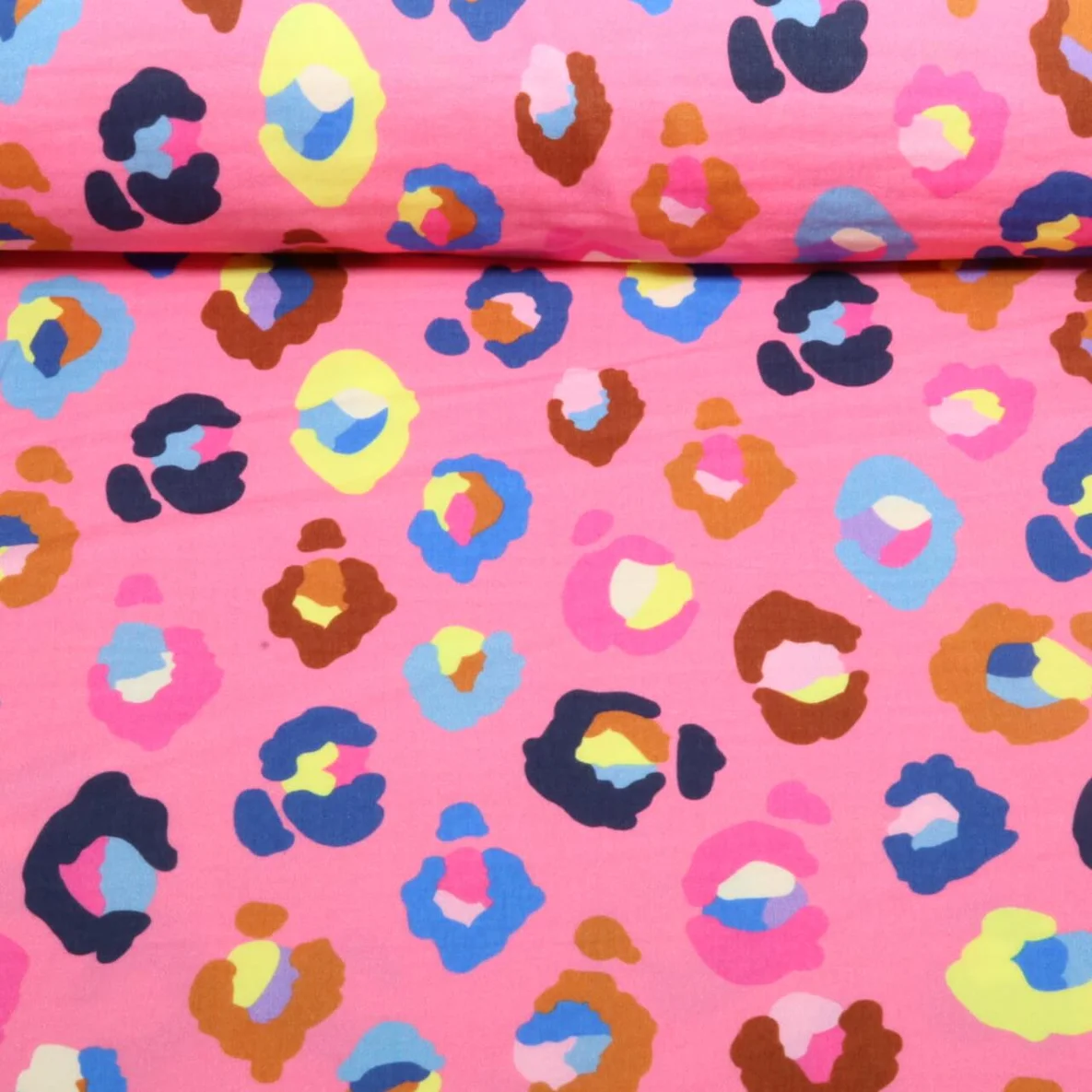 Bio Musselin "Gleam" Glamouflage Rosa