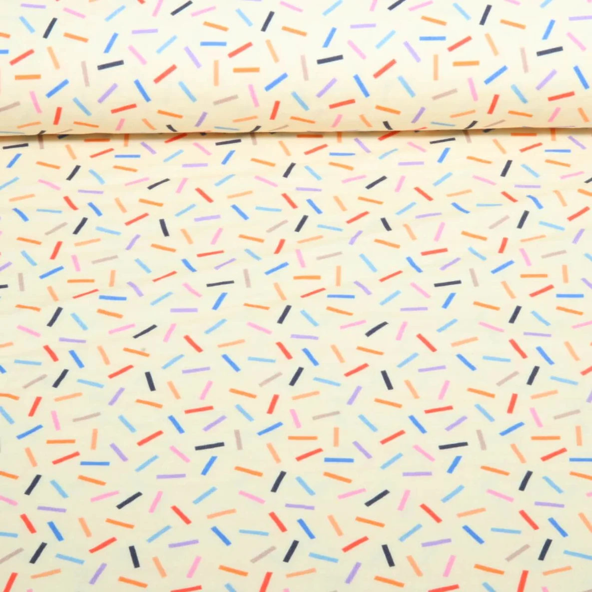 Bio Musselin "Gleam" Glimmerbits Ecru