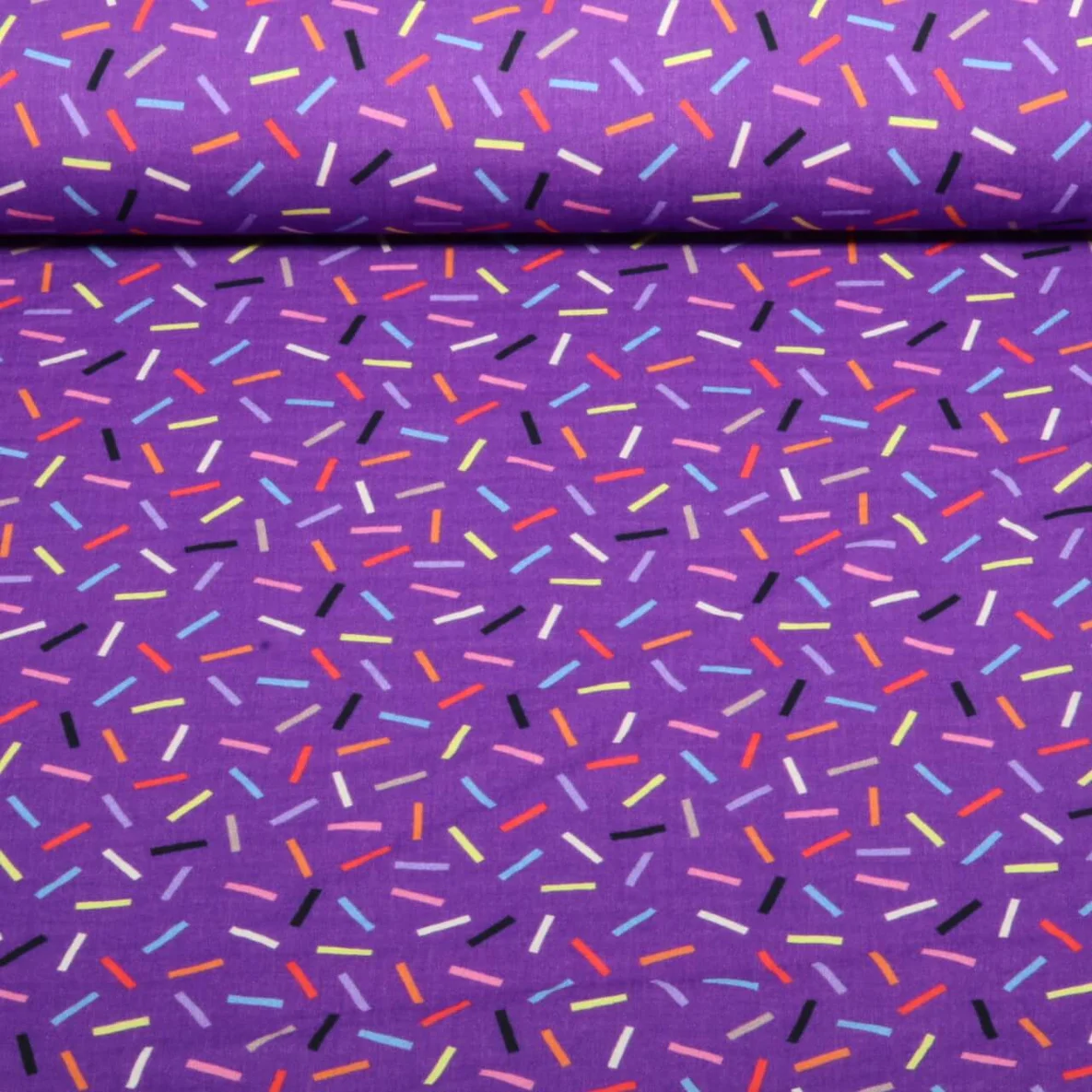 Bio Musselin "Gleam" Glimmerbits Lila