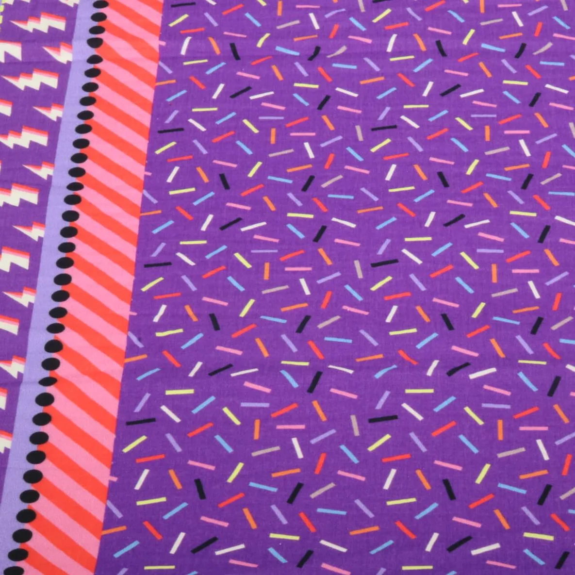 Bio Musselin "Gleam" Glimmerbits Lila