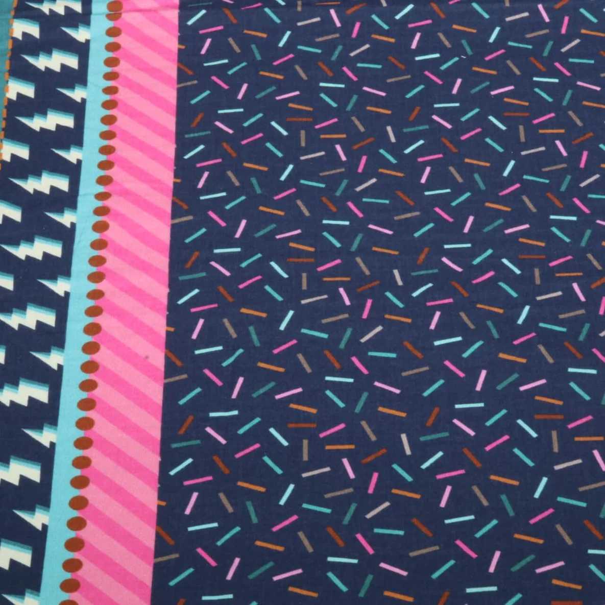 Bio Musselin "Gleam" Glimmerbits Navy