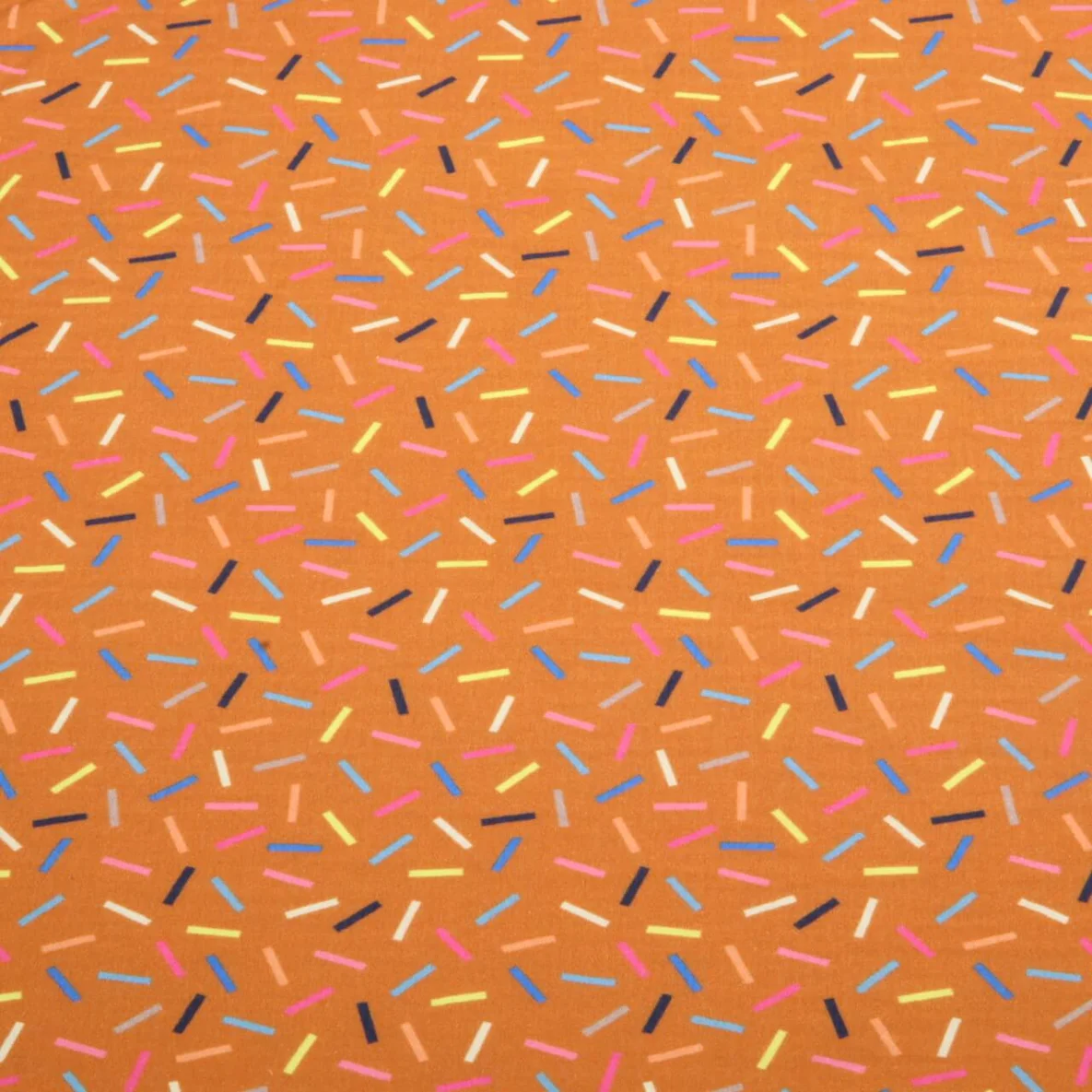 Bio Musselin "Gleam" Glimmerbits Orange