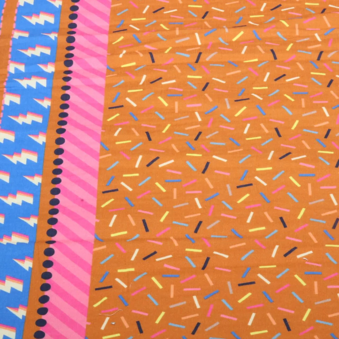 Bio Musselin "Gleam" Glimmerbits Orange