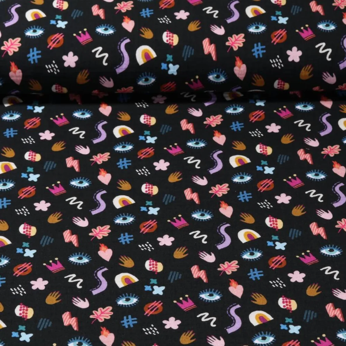 Bio-Musselin "Magical" Schwarz