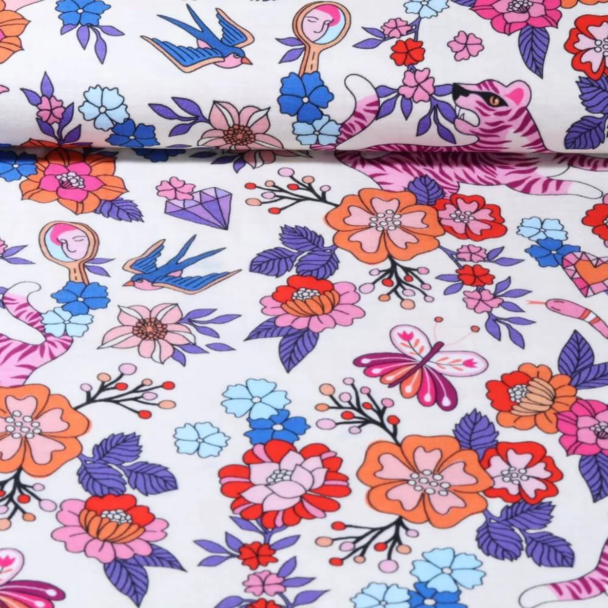 Bio-Musselin "Mixed Emotions" Ecru