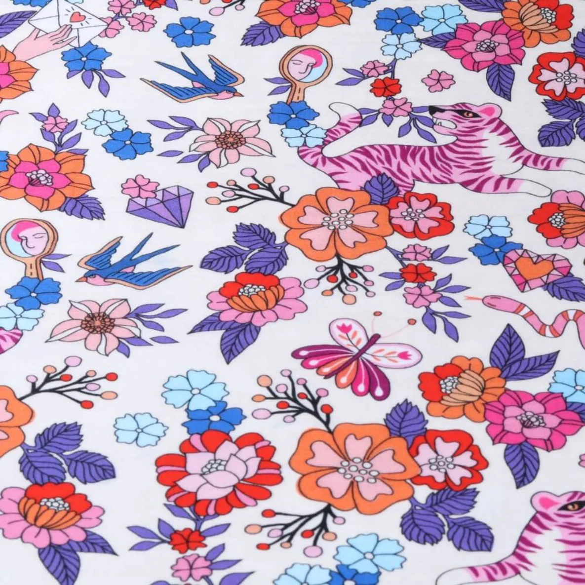 Bio-Musselin "Mixed Emotions" Ecru