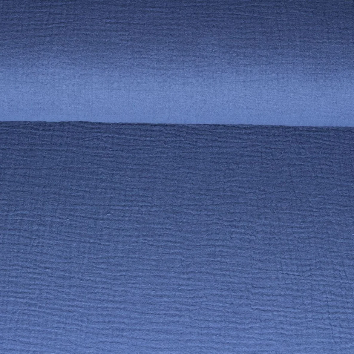 Bio Musselin "Penny" Blau