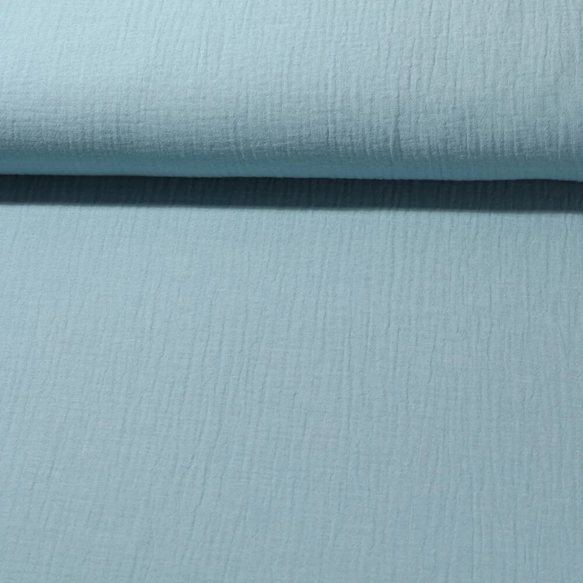 Bio Musselin "Penny" Helles Jeansblau