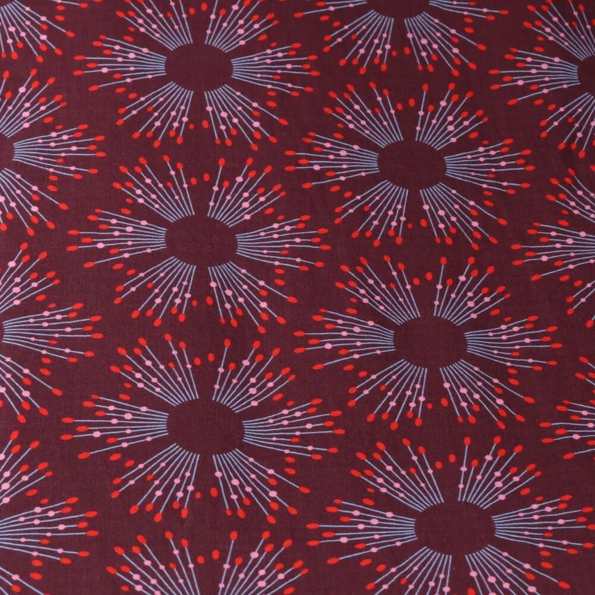 Bio-Musselin "Starlight" Bordeaux