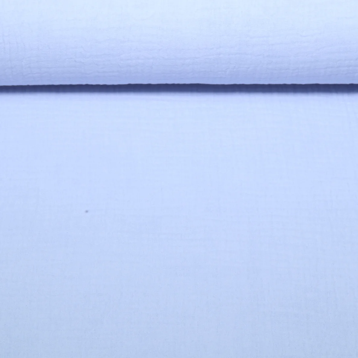 Bio Musselin Triple Uni Hellblau