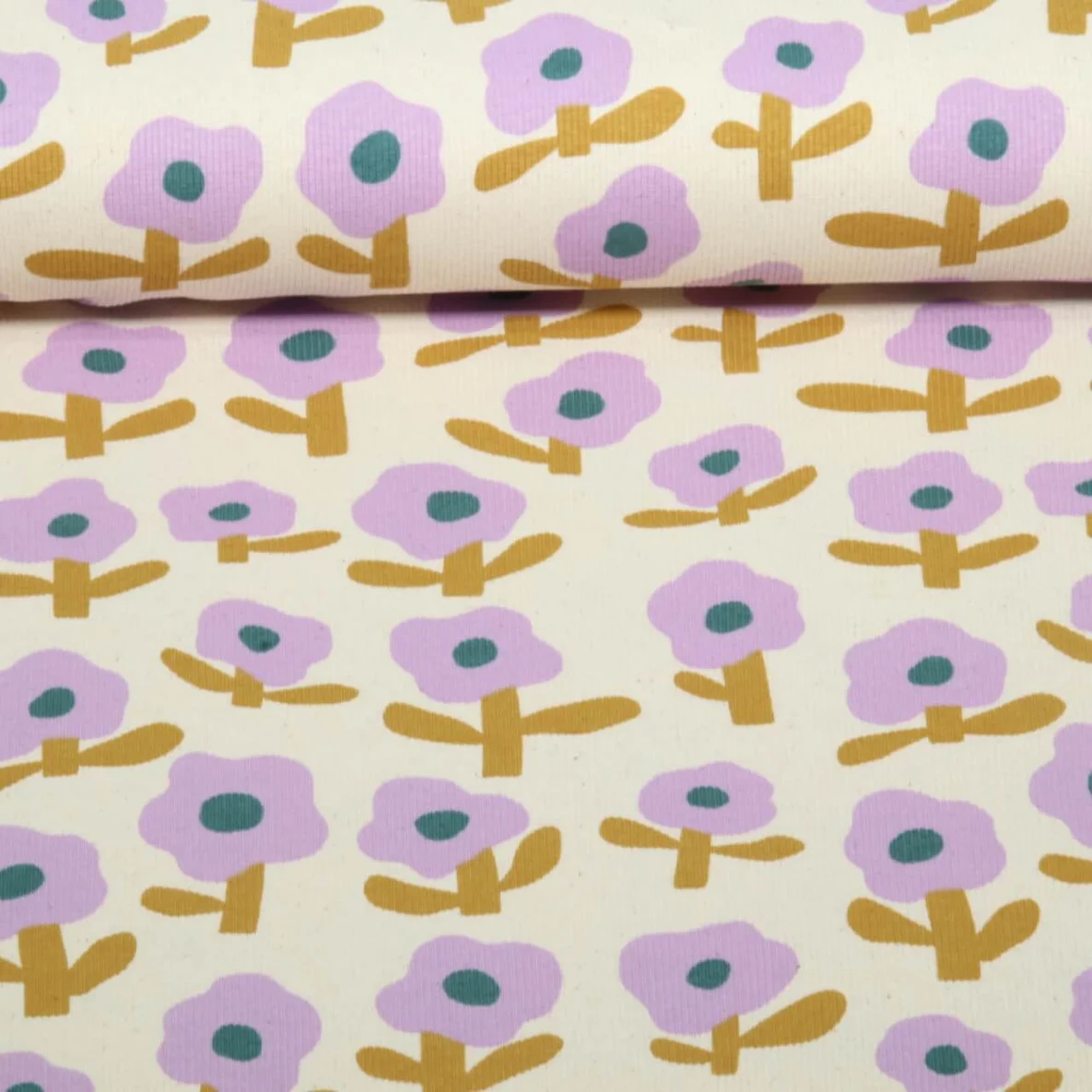 Bio Rippjersey Jennifer Bouron Blumen Natur Lavendel