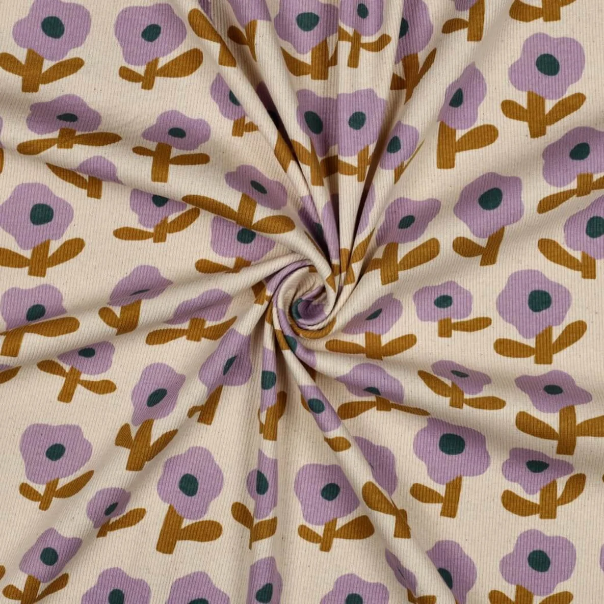 Bio Rippjersey Jennifer Bouron Blumen Natur Lavendel