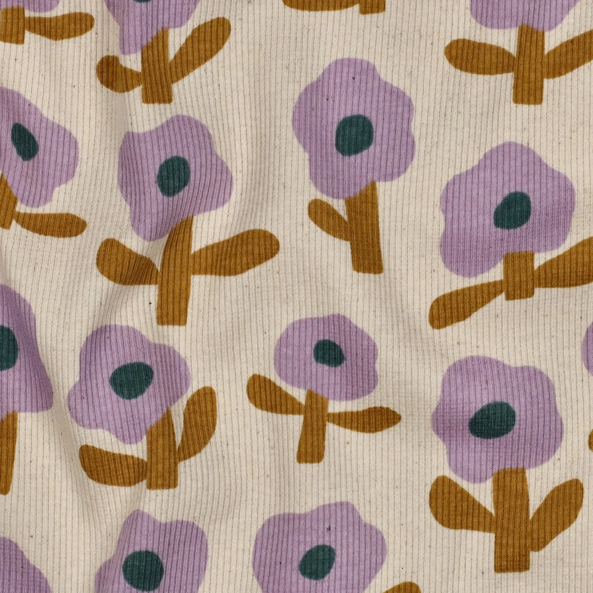 Bio Rippjersey Jennifer Bouron Blumen Natur Lavendel