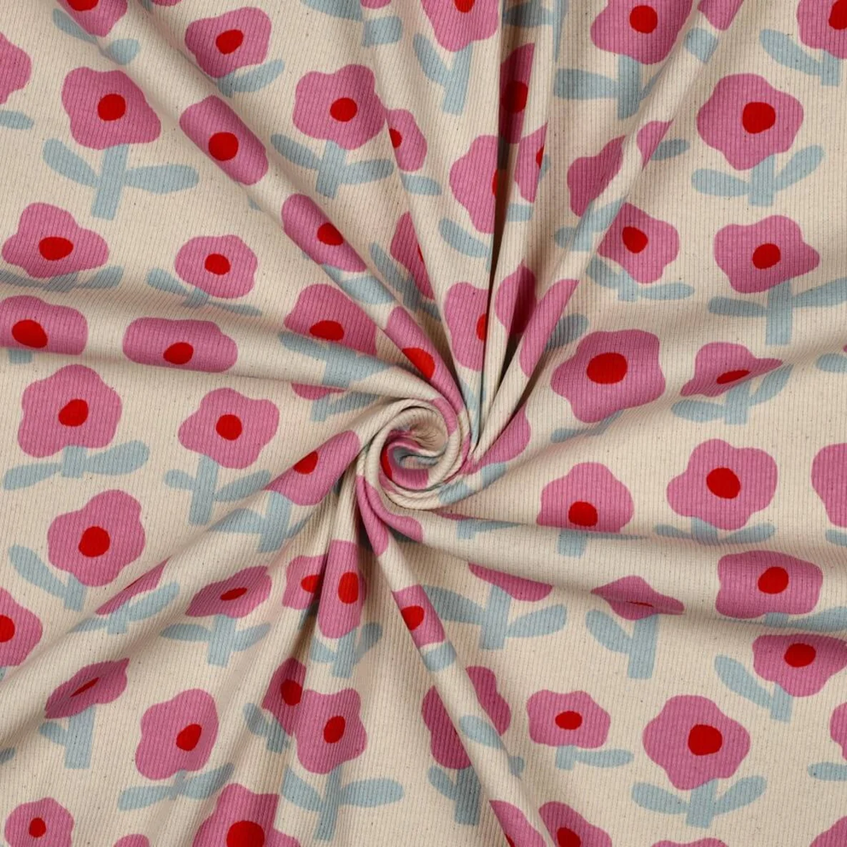 Bio Rippjersey Jennifer Bouron Blumen Natur Rosa