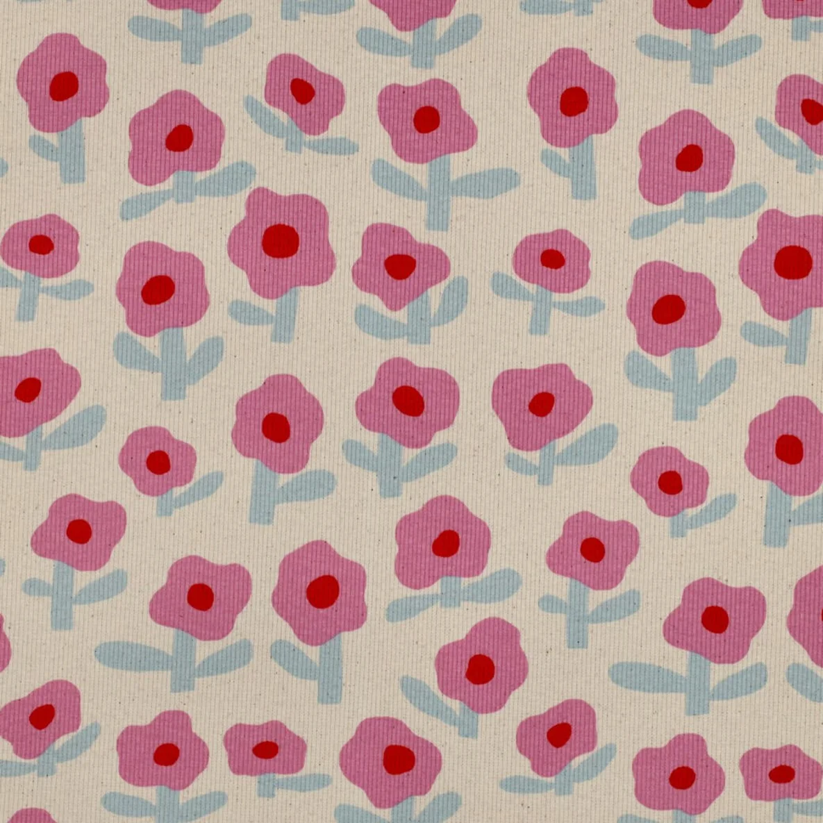 Bio Rippjersey Jennifer Bouron Blumen Natur Rosa