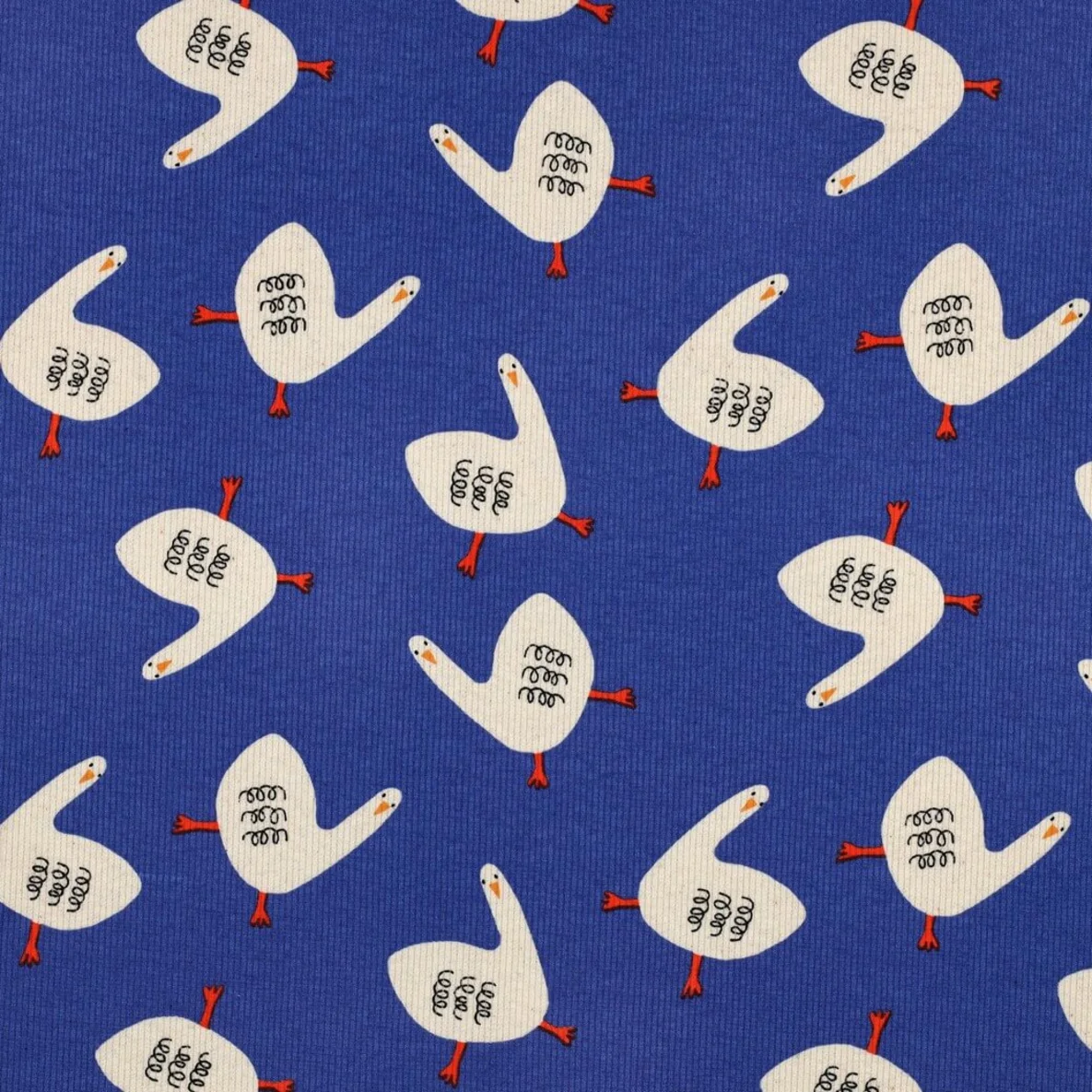 Bio Rippjersey Jennifer Bouron Gänse Blau