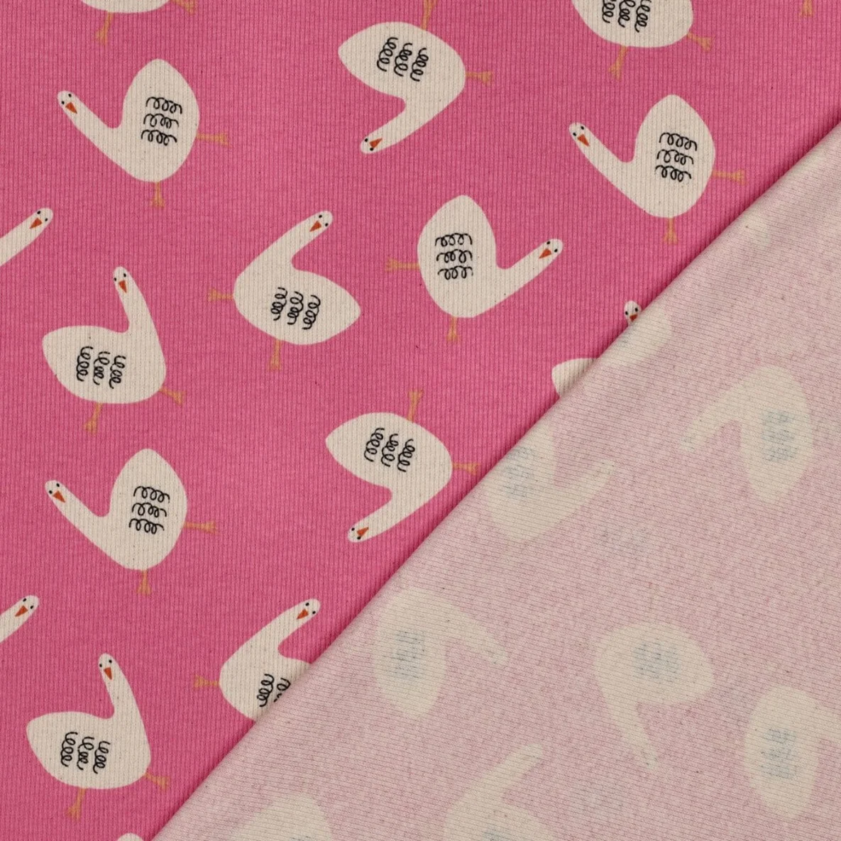 Bio Rippjersey Jennifer Bouron Gänse Rosa